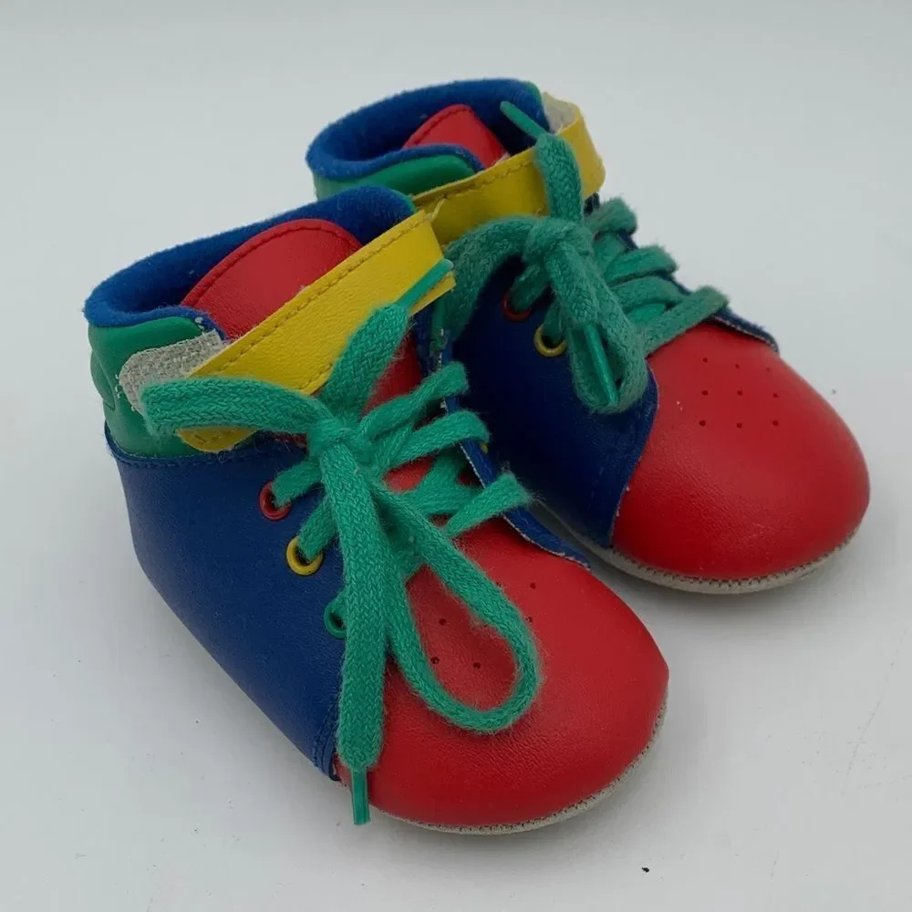 Vintage Gerber Baby Shoes Size 0 | Deadstock New in Package | Infant Newborn